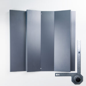 Corrugami Plegia Pearl Dark Grey.